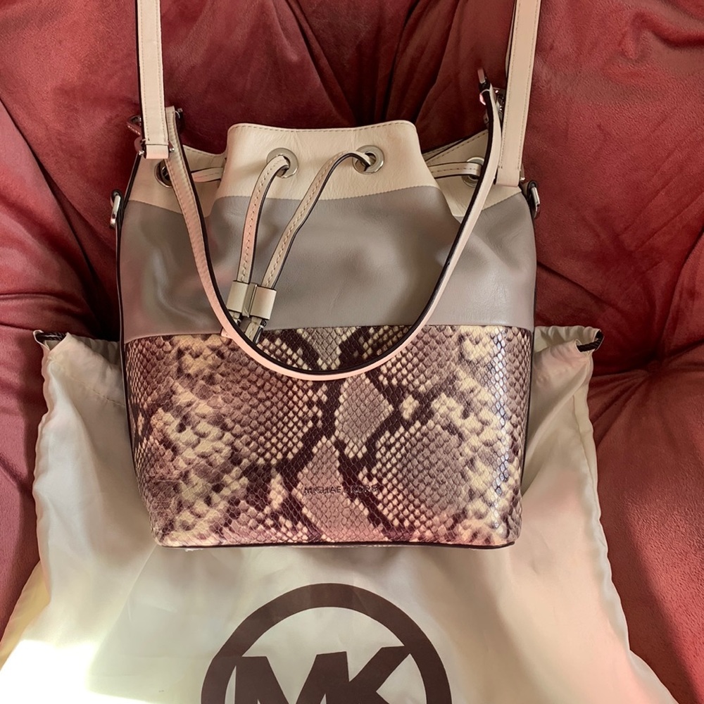 Michael Kors Dottie Large Python Purse - image 1